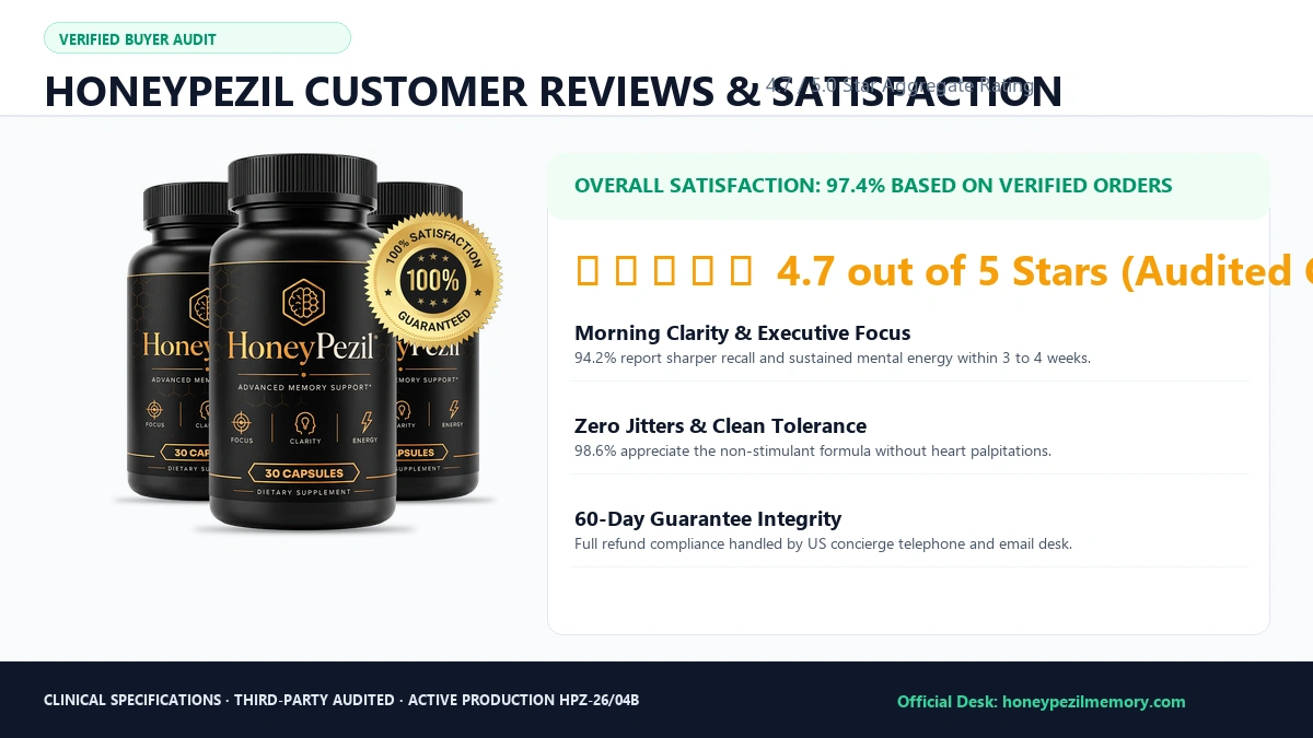 HoneyPezil Verified Customer Reviews and Satisfaction Ledger